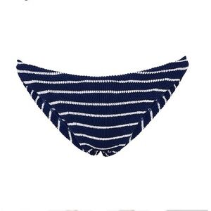 Hunza G Navy and White Striped Bikini Bottom